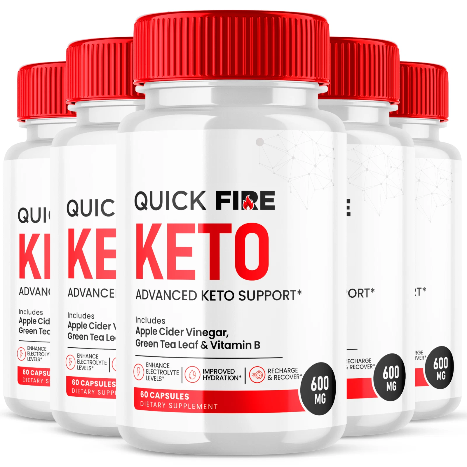Quick Fire Keto Pills Advanced Weight Loss Support Maximum Strength 300 Capsules