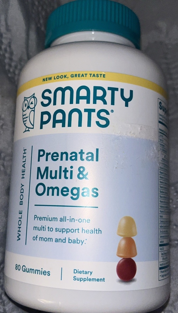 SmartyPants Prenatal Multi & Omegas 80 Gummies Vitamins EXP 04/26