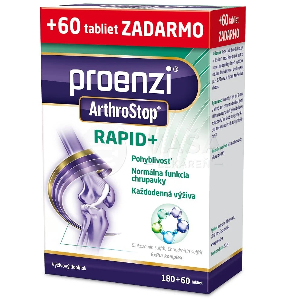 Proenzi®️ ArthroStop RAPID+ 240 tbl Complex Nutrition Joints Cartilage Tendons