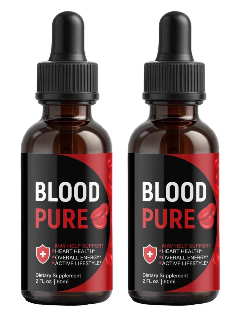 (2 Pack) Blood Pure Drops, BloodPure Advanced Blood Health Support Droppers
