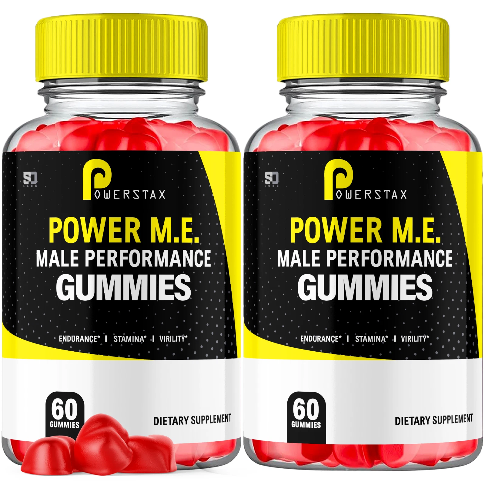 PowerStax Power ME Male Gummies Supports Endurance & Stamina (2 Pack)