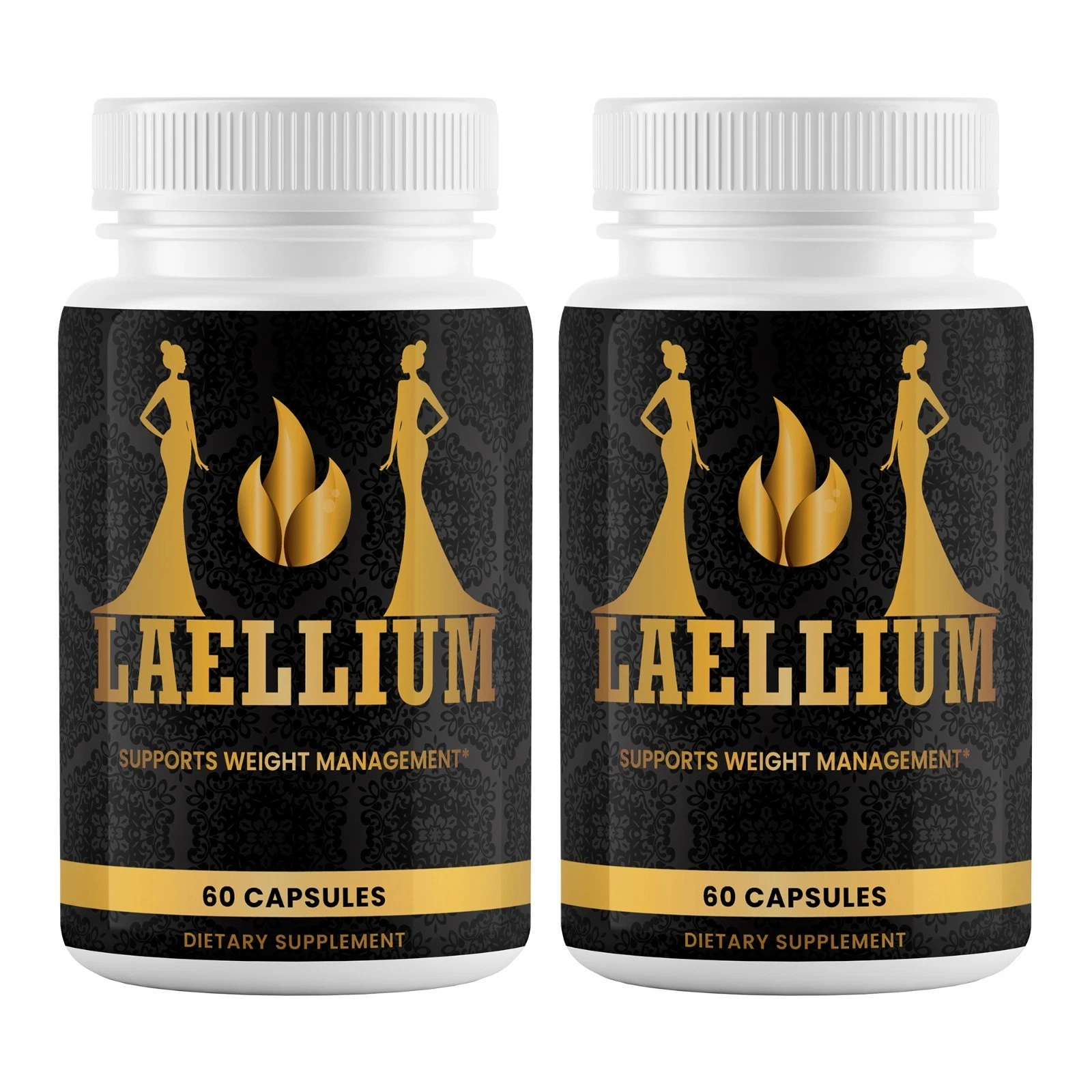 (2 Pack) Laellium Weight Loss Advanced Fat Burning & Energy 60 Capsules Each