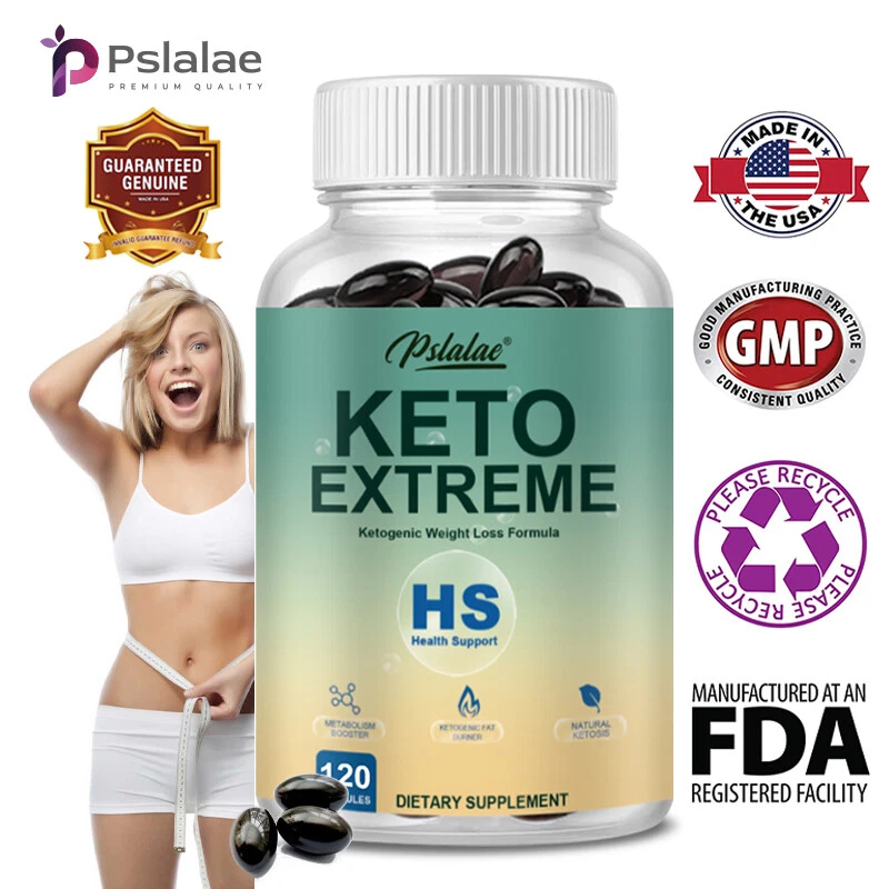 Keto Extreme Capsules - Weight Loss,Fat Burner -with Garcinia Cambogia,Green Tea