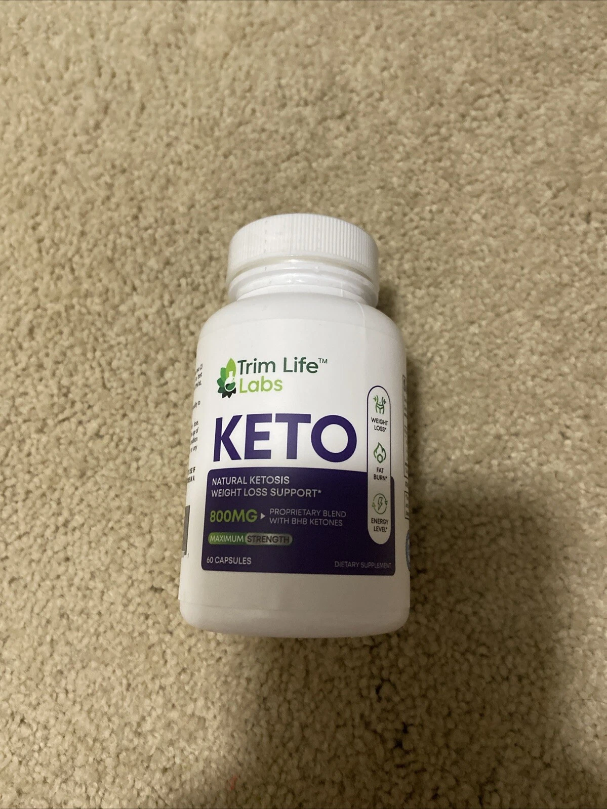 1-Trim Life Keto Diet Pills,Weight Loss,Fat Burn,Appetite Suppressant Supplement