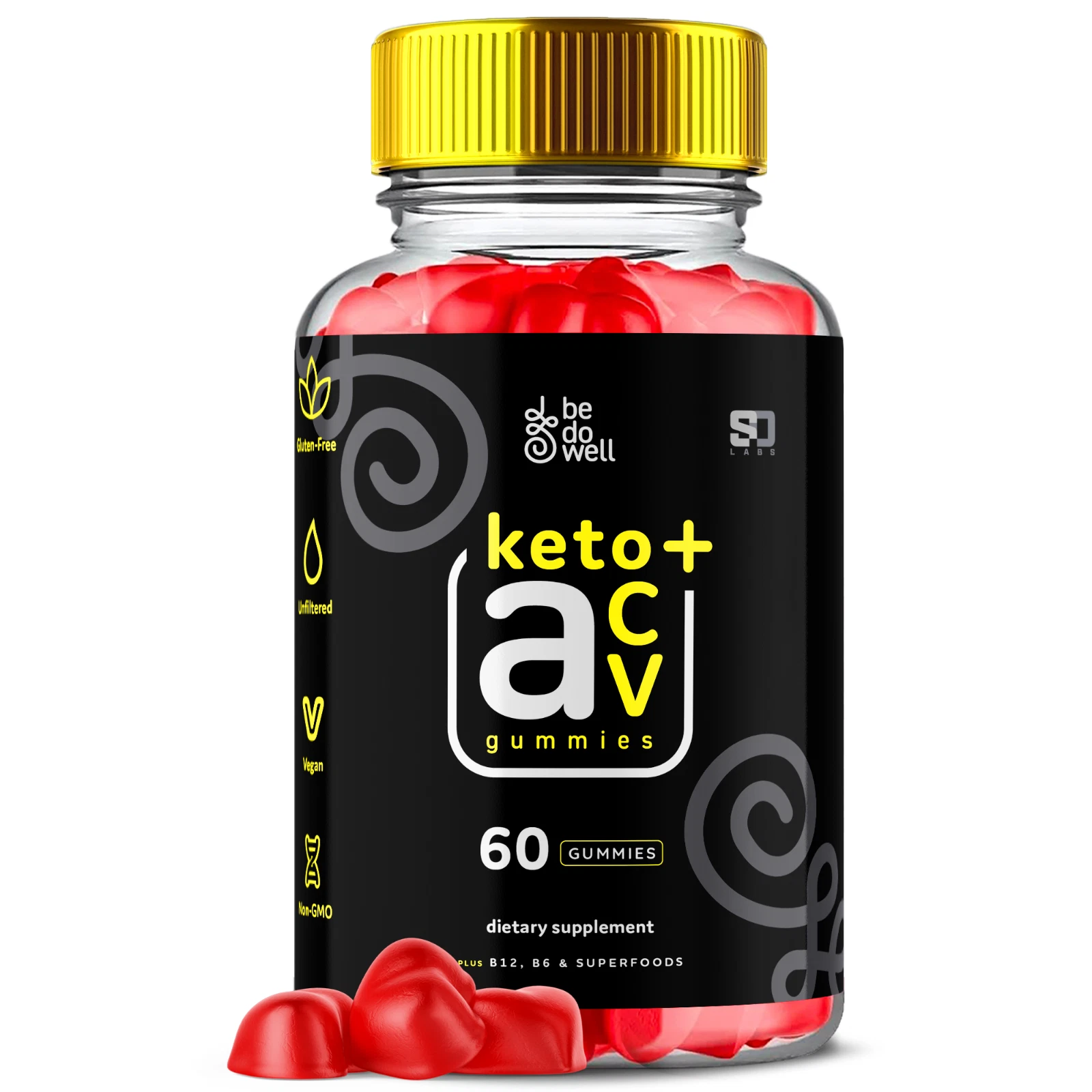 Be Do Well Keto ACV, Be Do Well Keto Gummies Weight Loss (60 Gummies)