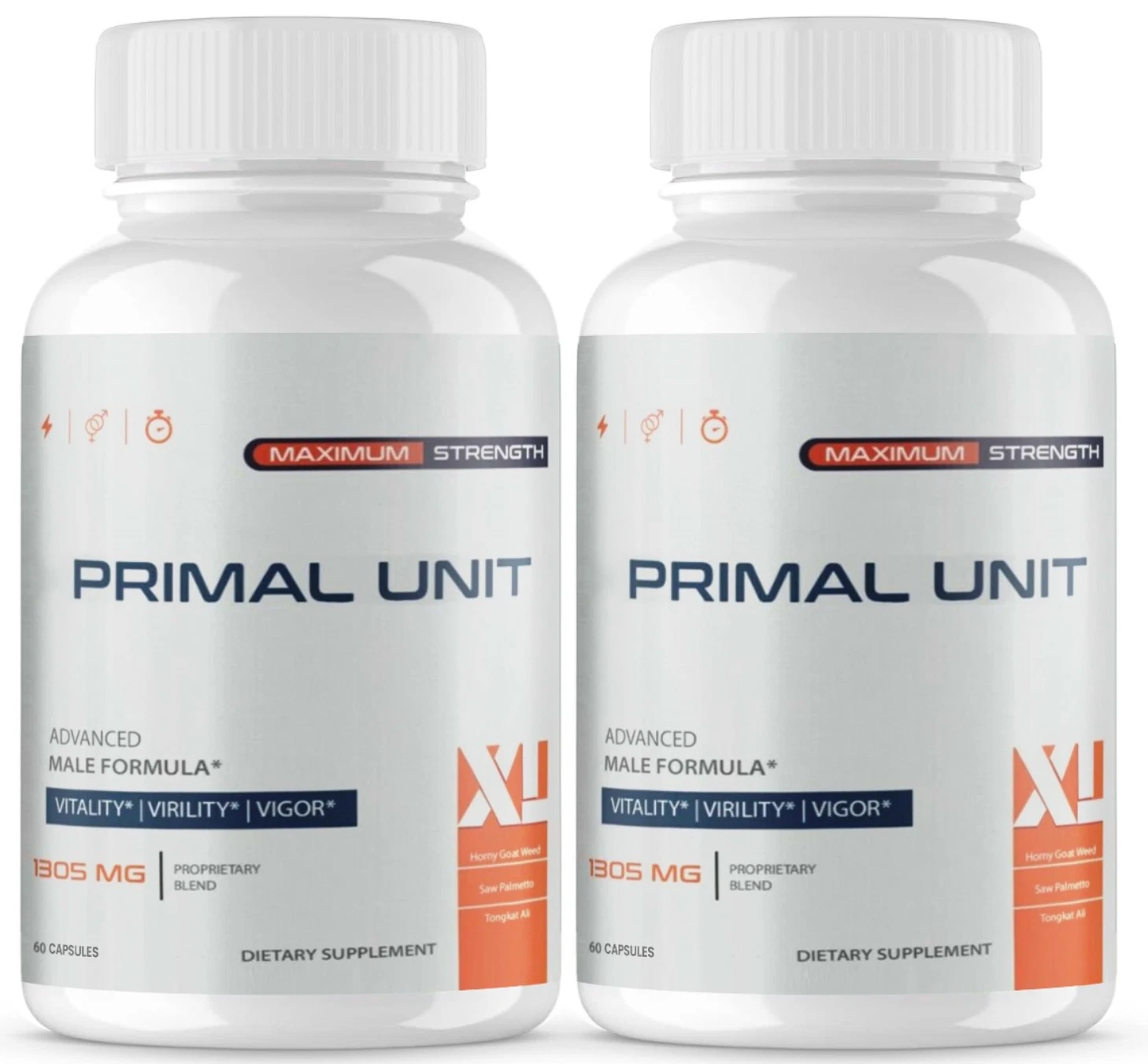 (2 PACK) PRIMAL UNIT XL Pills For Men- 120 Capsules