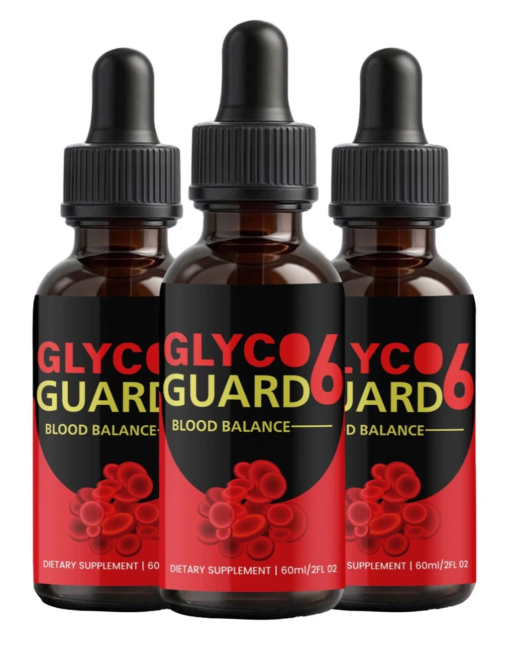 (3 Pack) Glyco Guard 6 Drops, Advanced Blood Health Support Formula