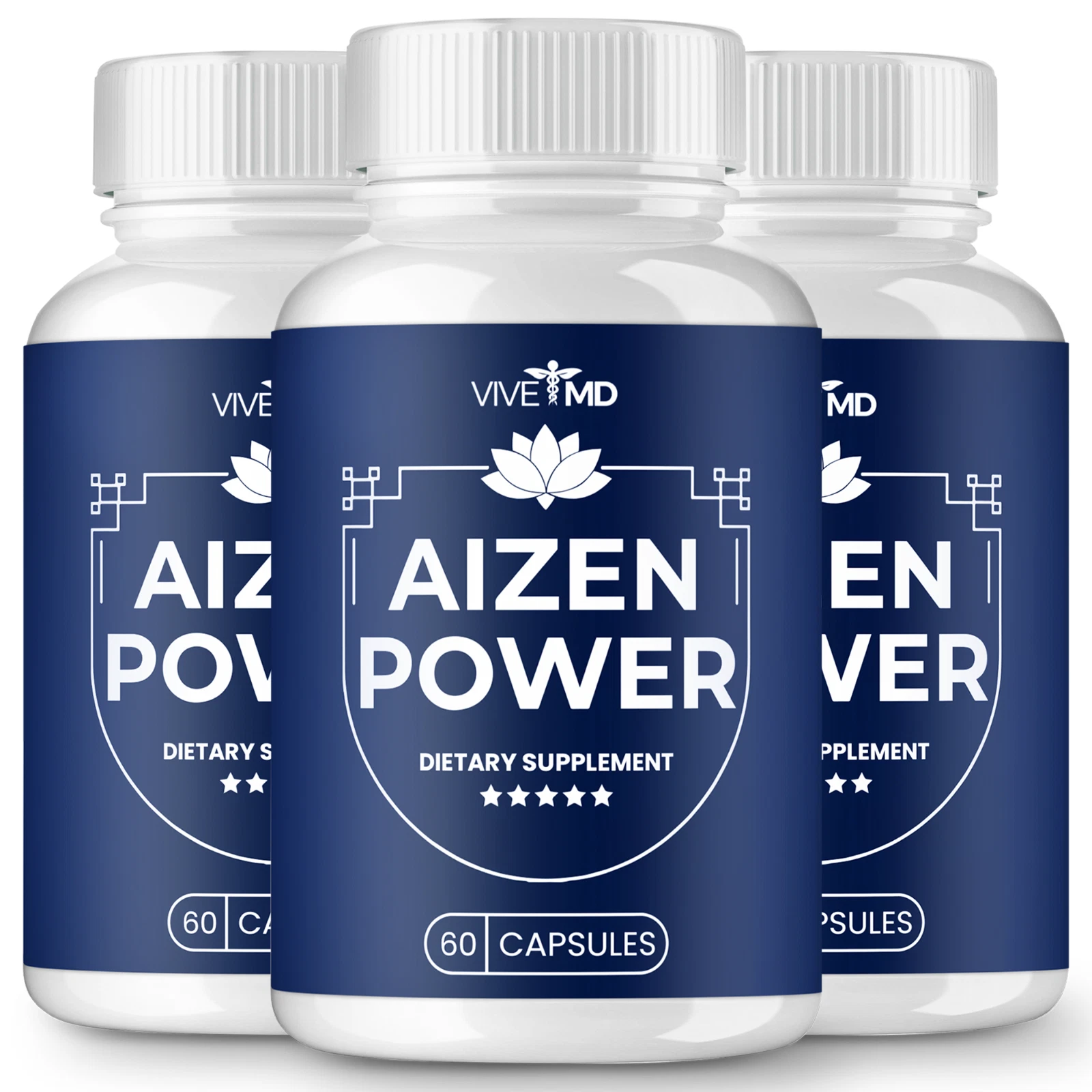(3 Pack) Aizen Power, Aizen Power Male Enhancement Supplement (180 Capsules)