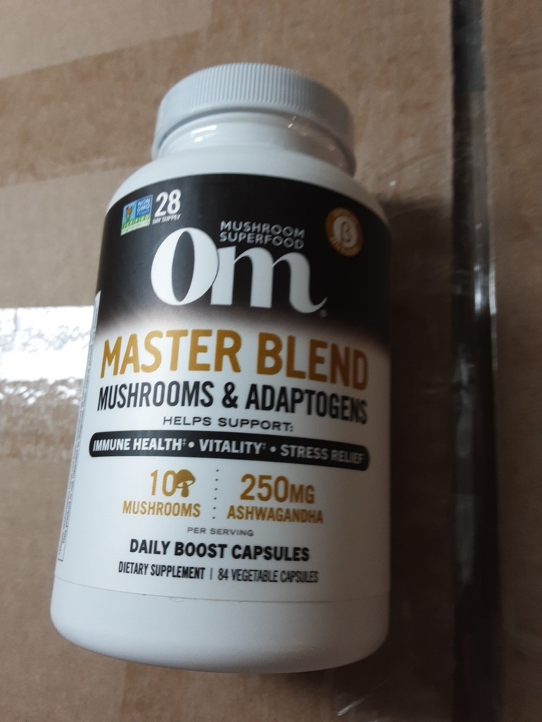 OM Mushrooms Mushroom Master Blend 675 MG 80 Vegetable Capsules