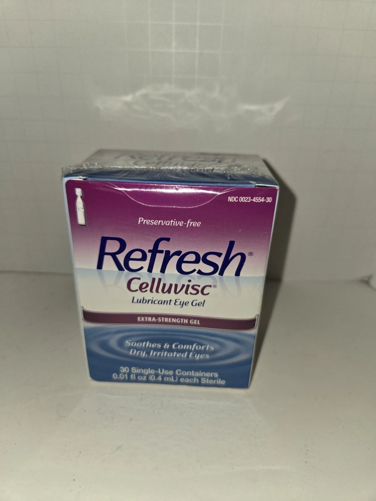 Refresh Celluvisc Lubricant Eye Gel - Pack of 30 Single-Use Containers .4ML Each