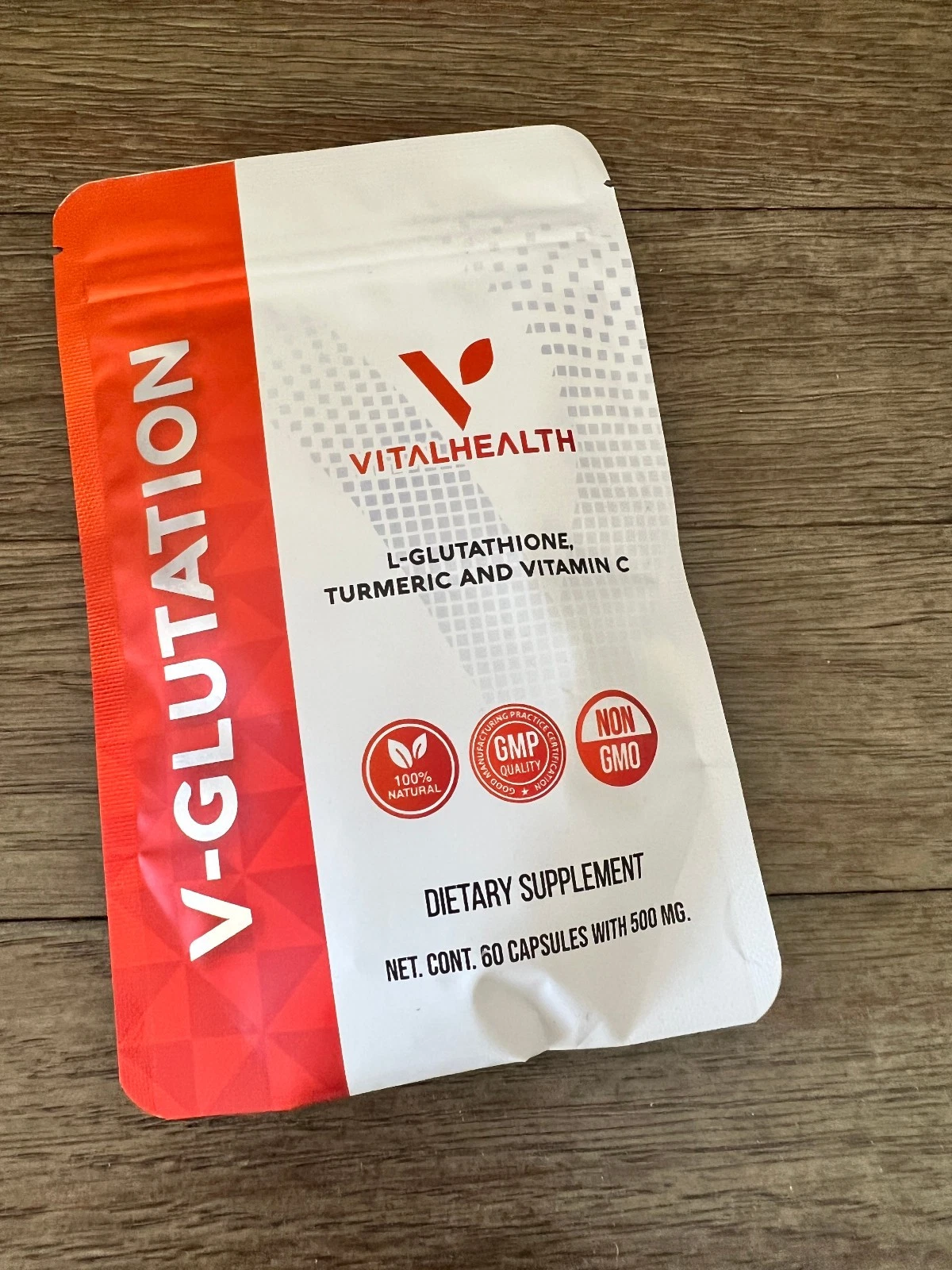 Vital Health Adaptogens V-GLUTATION Antioxidant Supplement