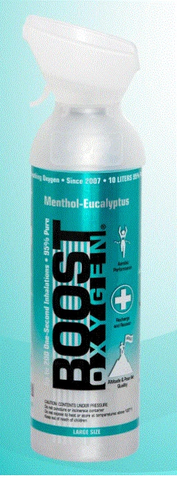 Boost Oxygen Natural Energy in a Can, Menthol, 22 Ounce