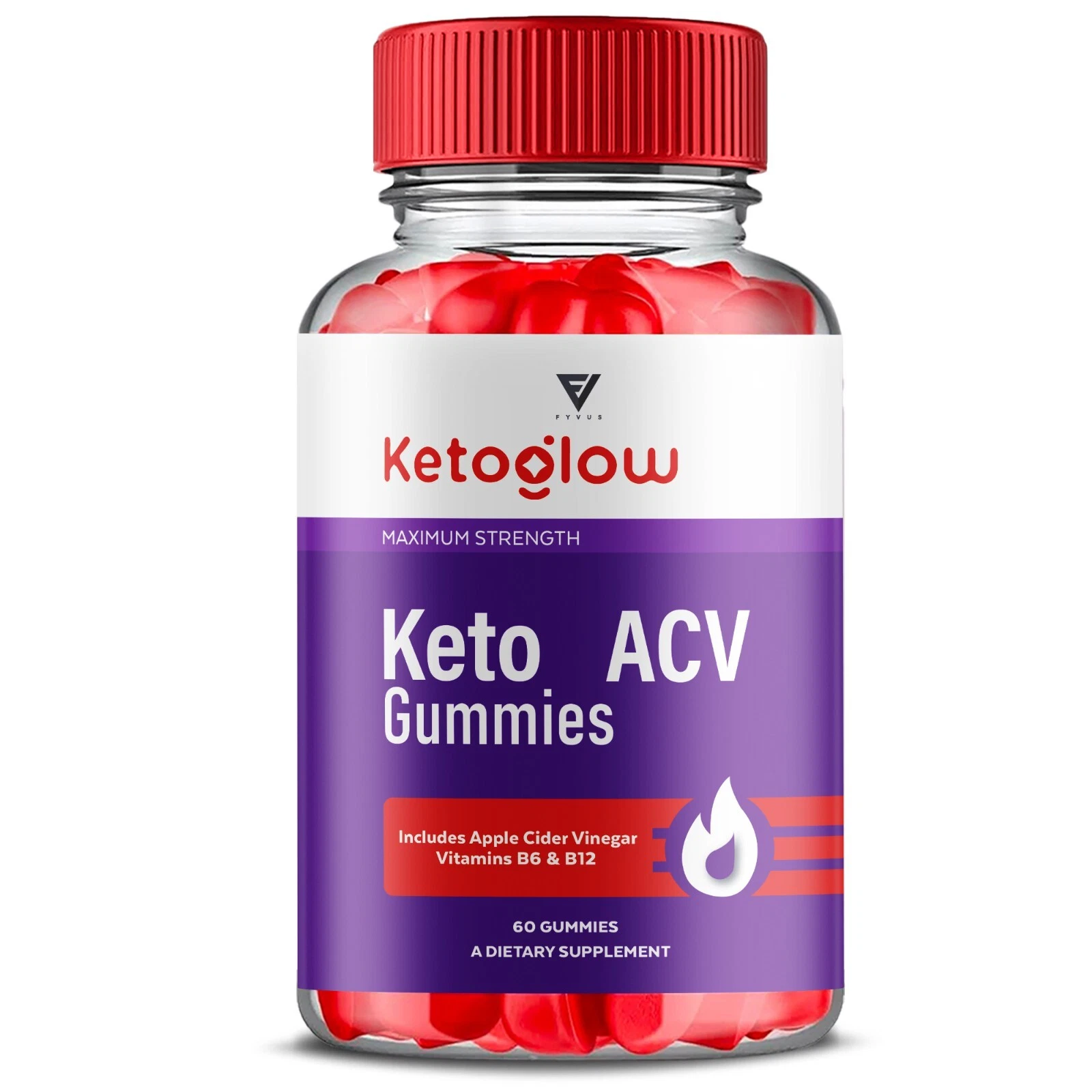 Keto Glow Gummies Keto Glo Advanced Formula Supplement (60 Gummies)