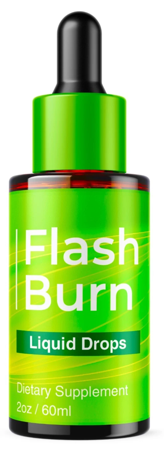 Flash Burn Weight Loss Drops, FlashBurn Advanced Liquid Drop Supplement (1-2 oz)