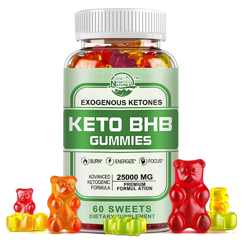Keto ACV BHB Gummies - Fat Burn & Weight Loss Support | Keto Diet Detox | 60ct