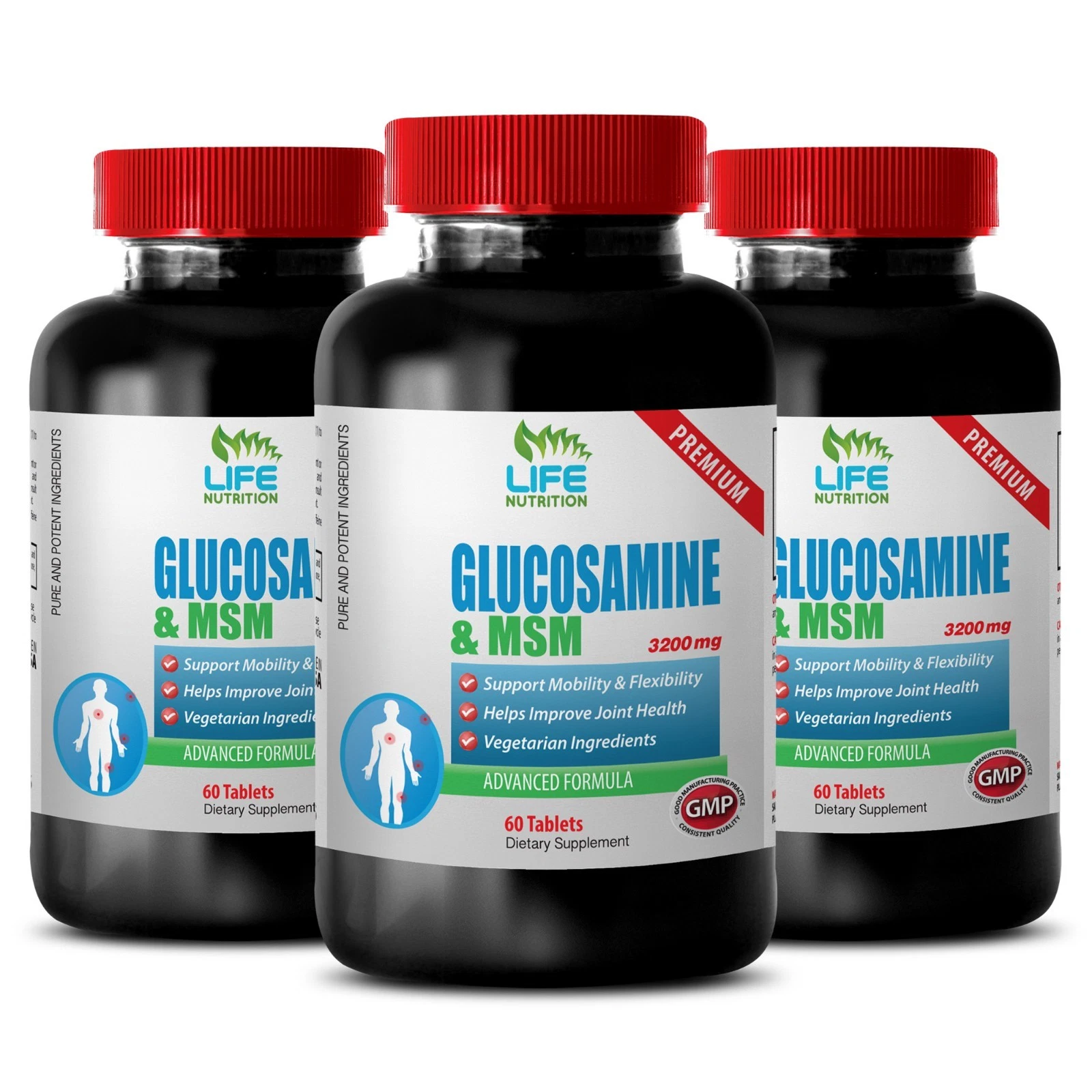 Chondroitin 1500 - Glucosamine Chondroitin MSM 3230mg - Help Lumbar Pain 3B