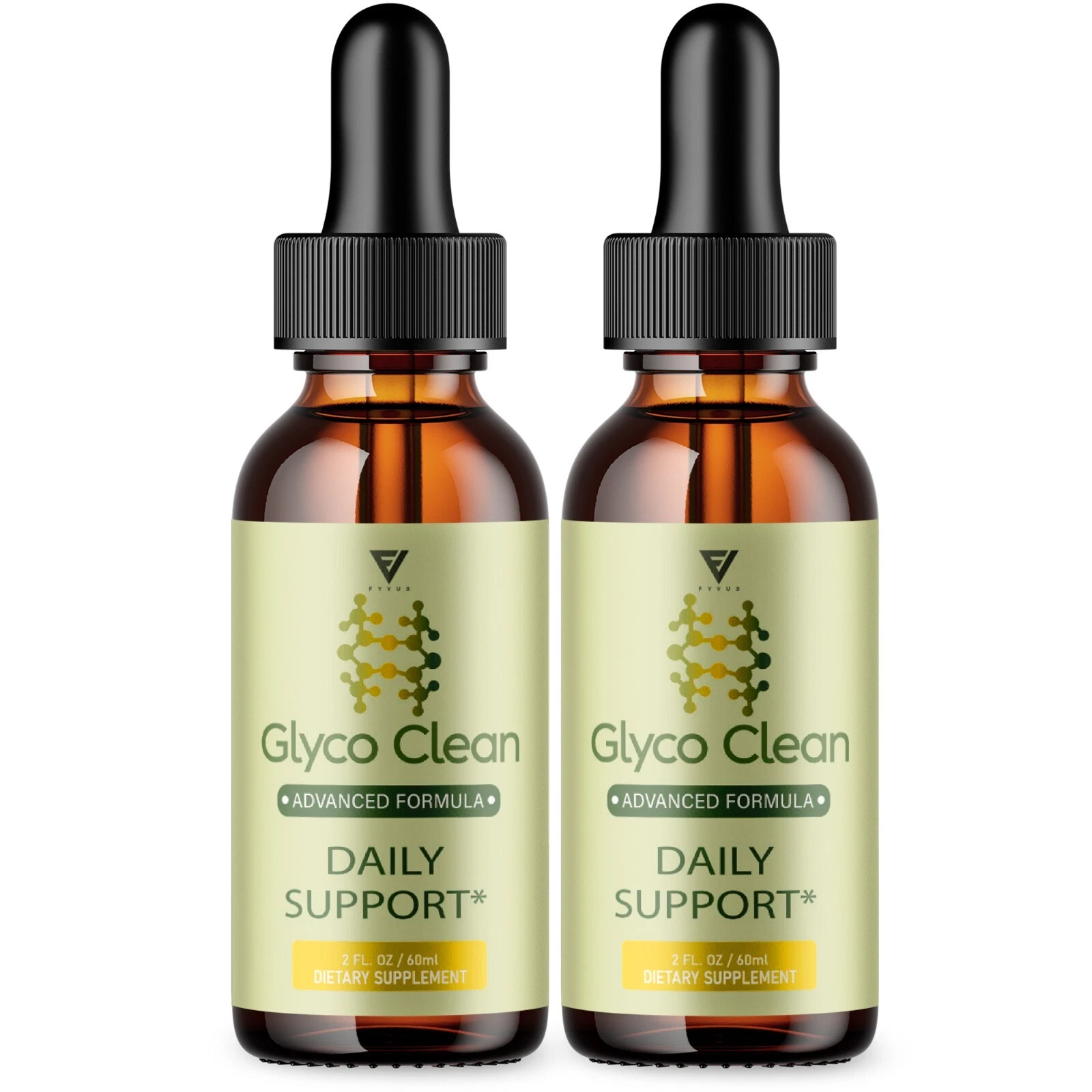(2 Pack) Glyco Clean Drops GlycoClean Advanced Glycogen Support Formula (4oz)