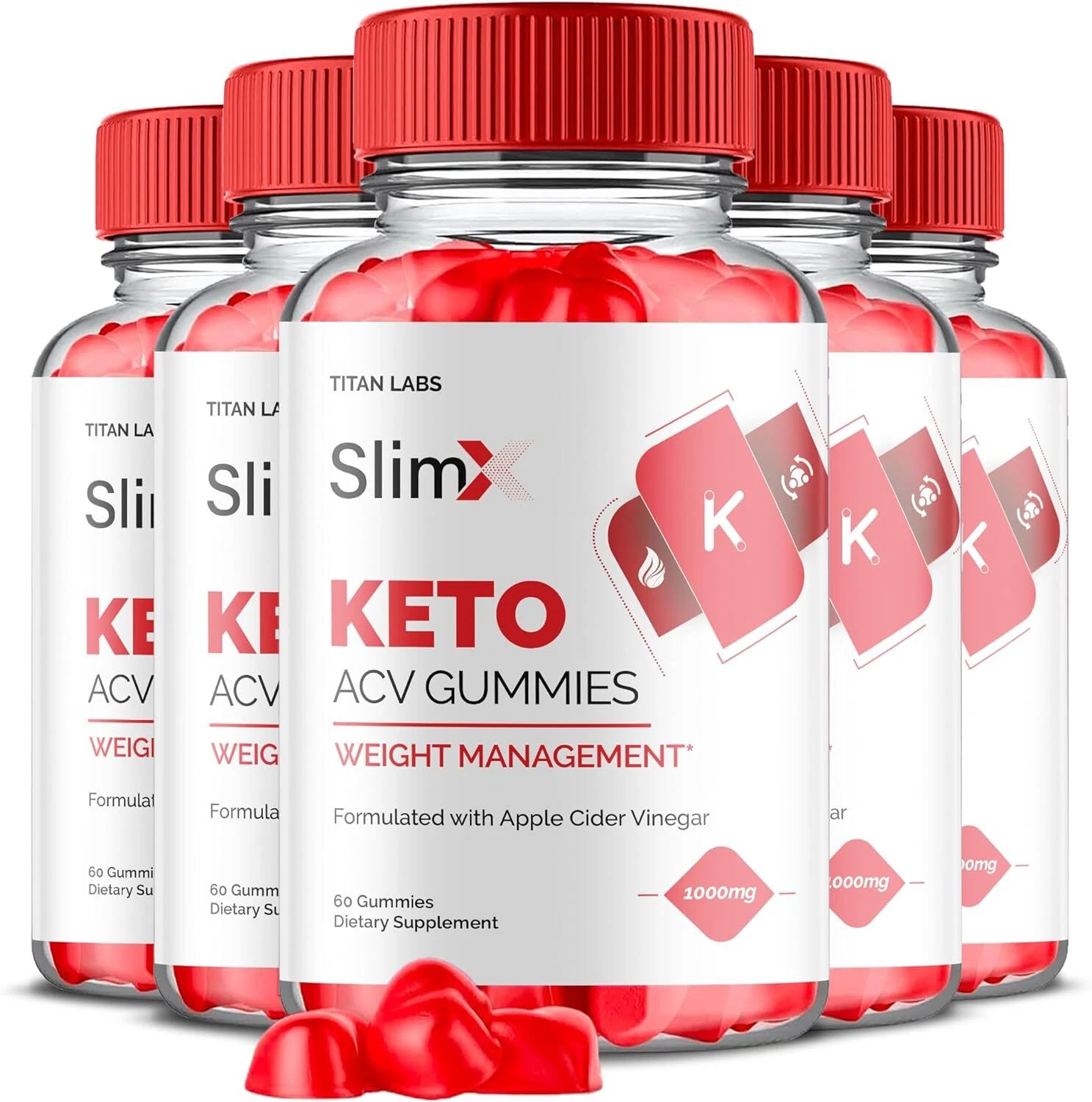 SlimX Keto Gummies - SlimX Keto ACV Gummys For Weight Loss OFFICIAL - 5 Pack