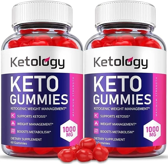 Ketology Keto Gummies Weight Management Dietary Supplements (120 Gummies) 2-Pack