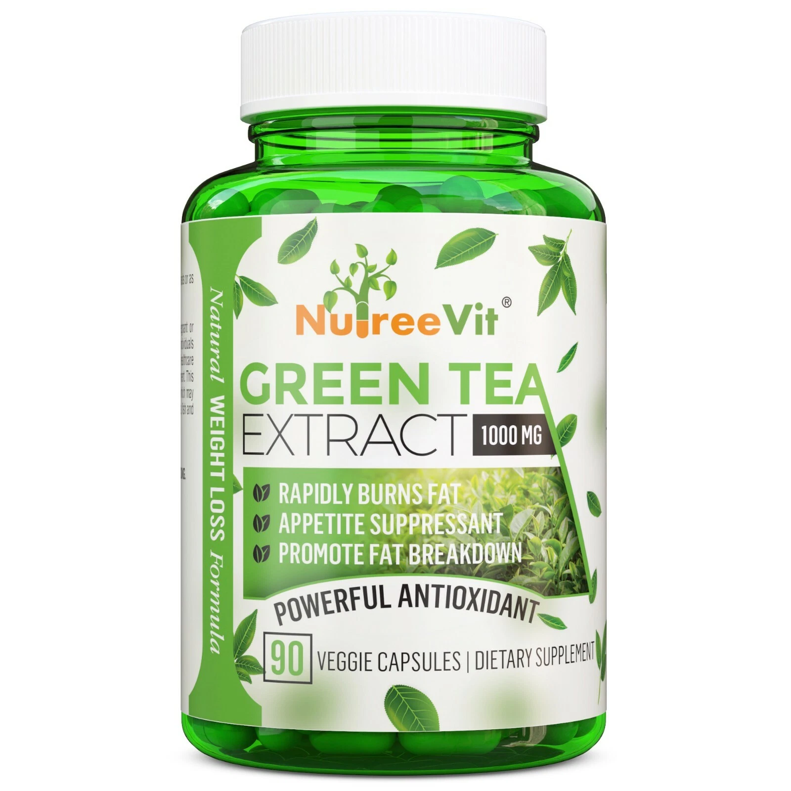 PURE ORGANIC GREEN TEA EXTRACT CAPSULES