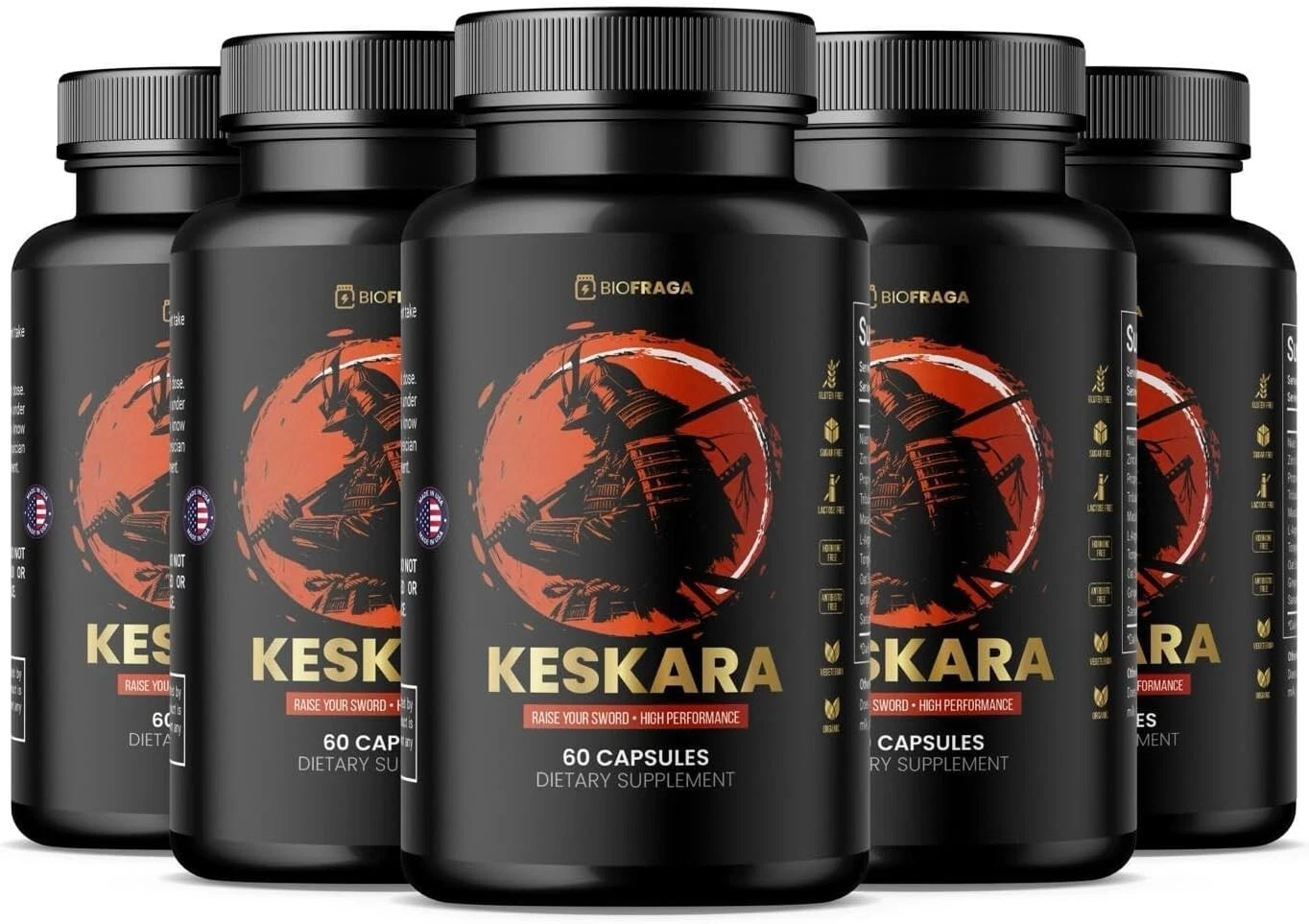 Keskara Boost Vitality & Overall Performance Supplements (300 Capsules) - 5 Pack