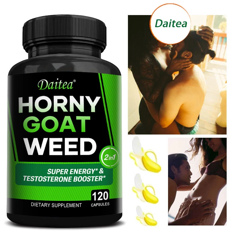 Horney Goat Weed with Maca Softgels, Saw Palmetto,Ginseng Supplement Male Health