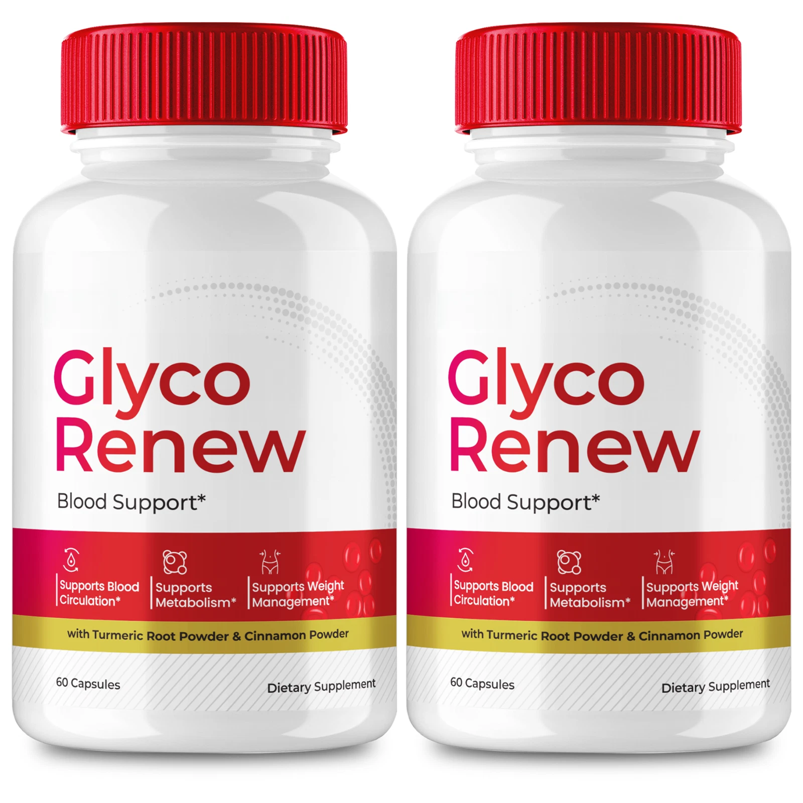(2 Pack) Glyco Renew Blood Pills, GlycoRenew Healthy Blood Pills (120 Capsules)