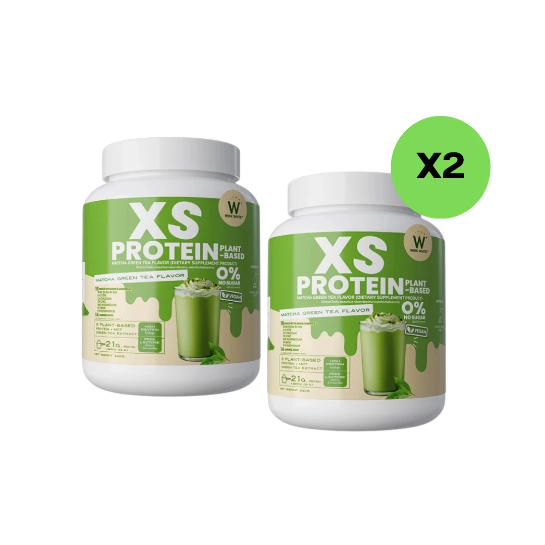 WINK WHITE XS PROTEIN GREEN TEA Matcha reduces fat stimulates metabolism 240g.