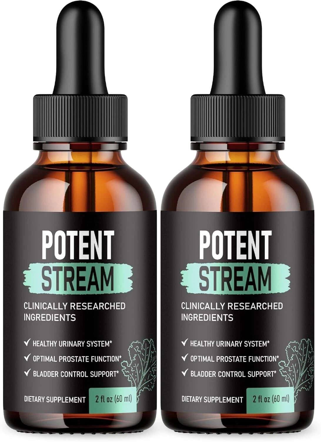 ( 2 Pack ) Potent Stream Drops, Potent Stream Prostate Support Drops