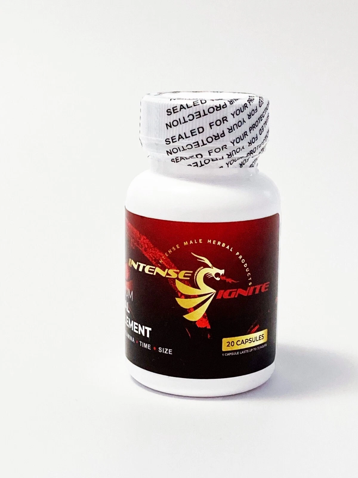 Intense Ignite Fast Acting Male Enhancement Support Natural Formula - 20 Pills