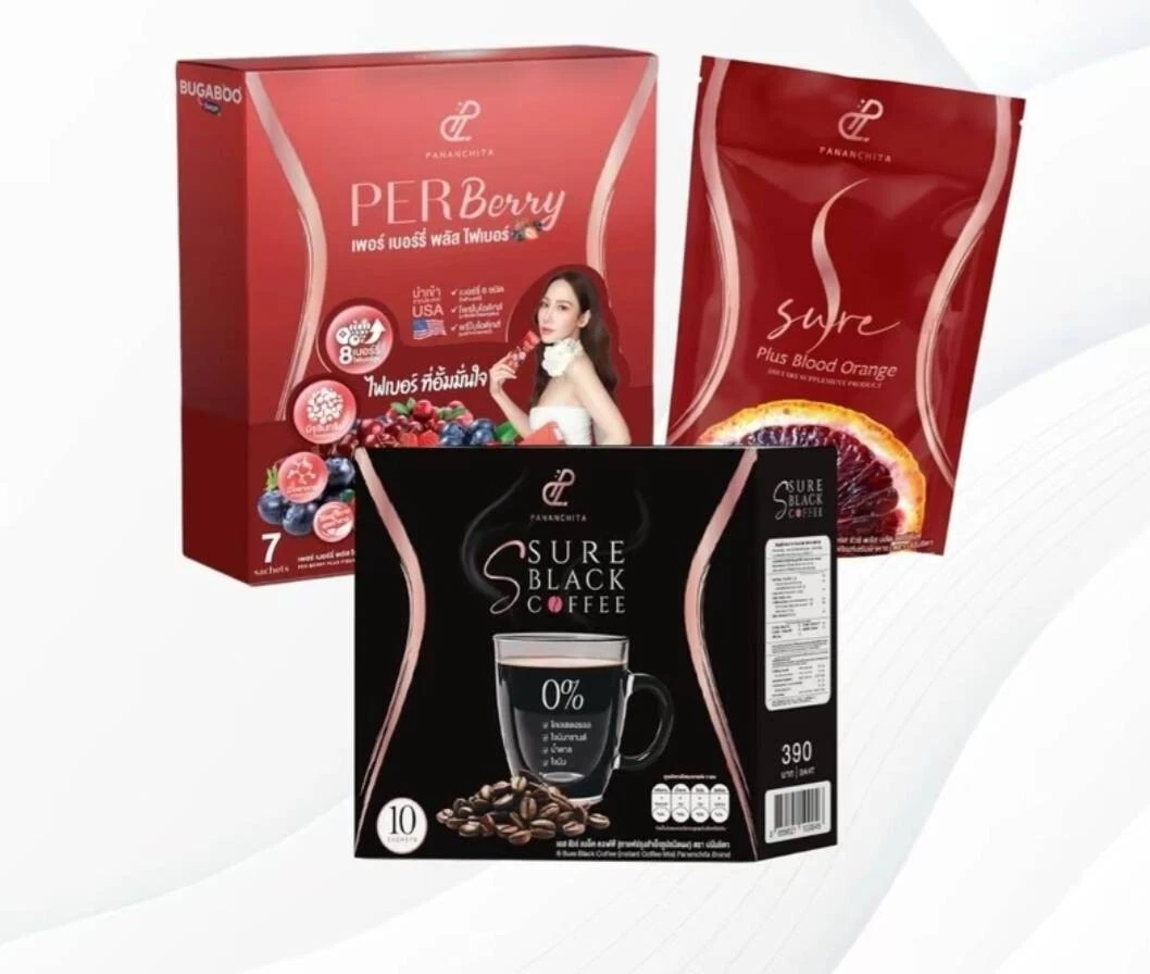 Fiber+S Sure+Coffee Pananchita Weight Control Dietary Supplement Detox Body Slim