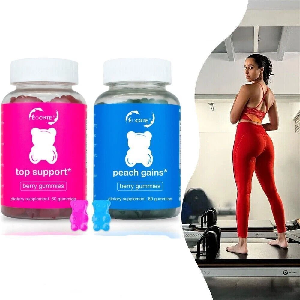 Booty Gummies Hip Big Butt Enhancement Top Support and Peach Gains Gummies