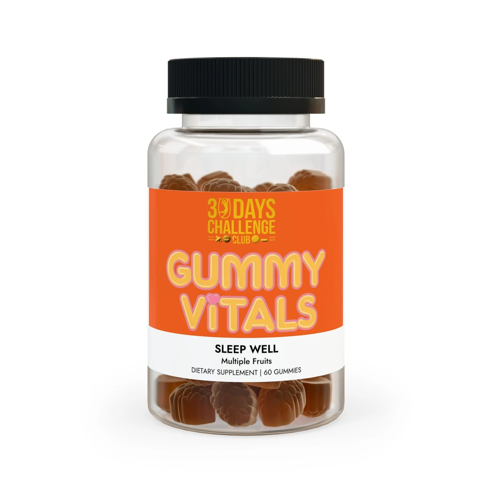 Gummy Vitals Healthcare Supplement Nutritional Chewy Sleep Well (60 Gummies)