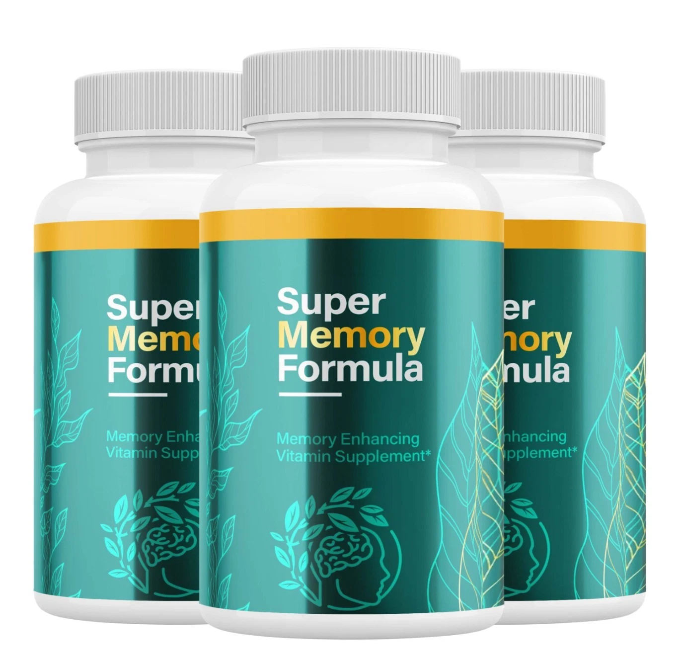 ( 3 Pack ) Super Memory Formula Advanced Brain Pills Natural Nootropic Support