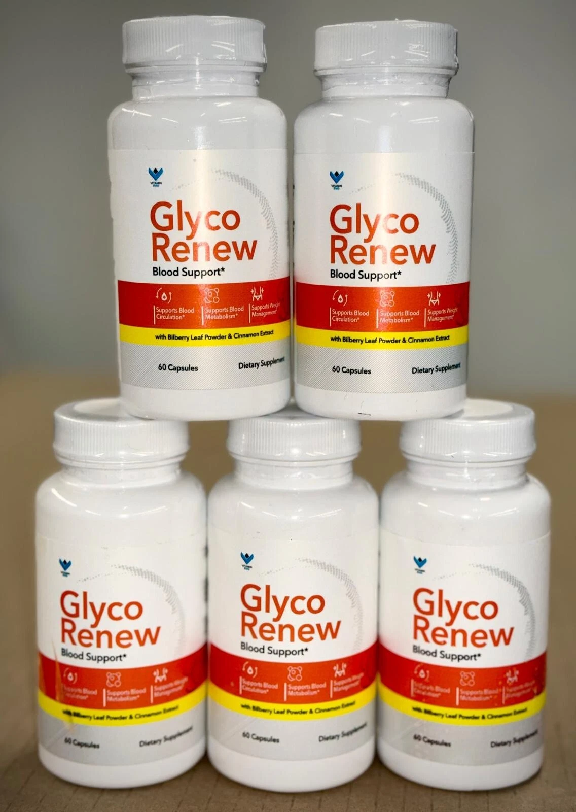 (5 PACK) Glyco Renew Advanced Blood Support Pills - Healthy Blood Sugar Levels