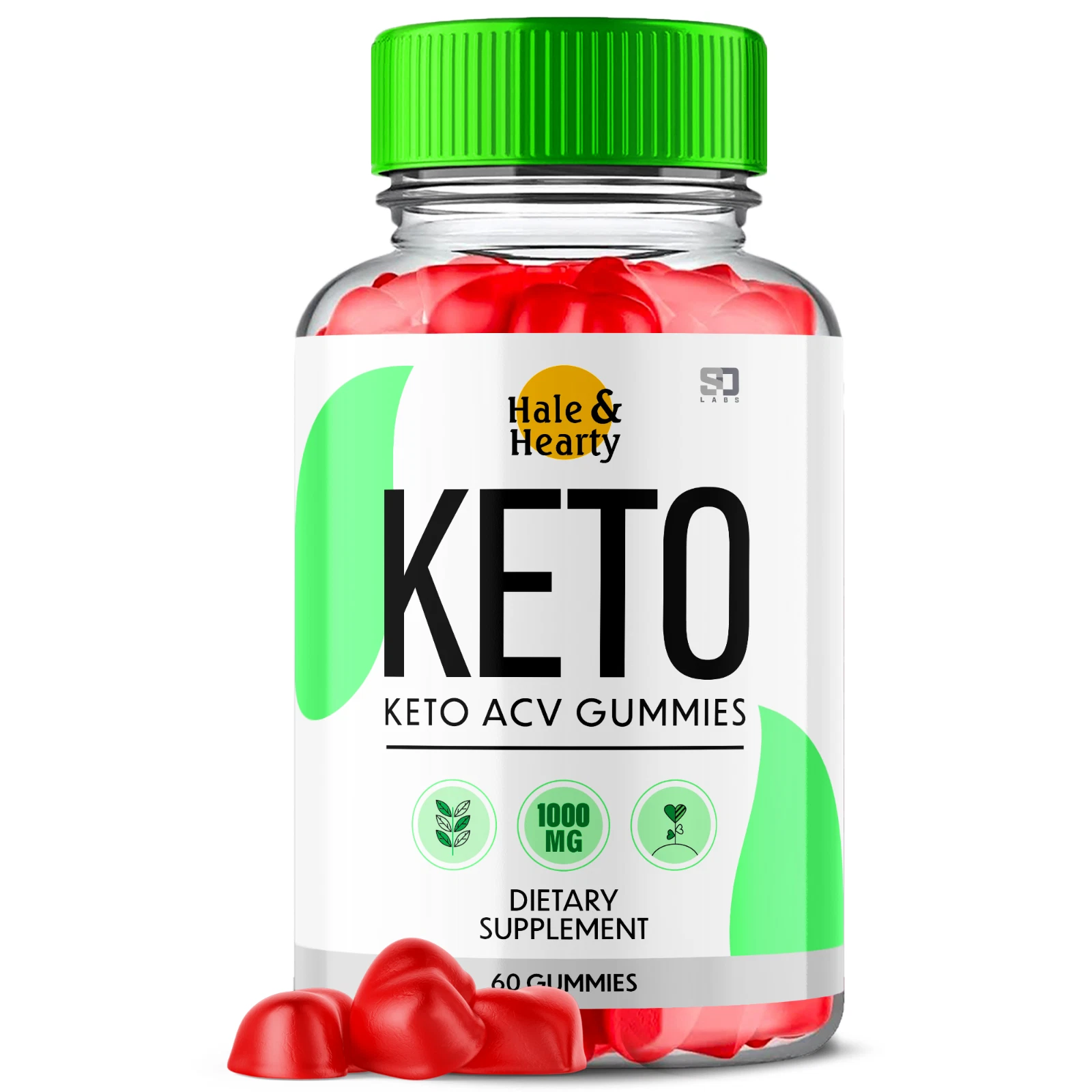 Hale & Hearty Keto Gummies, HaleHearty Keto ACV Gummies Weight Loss (60 Gummies)
