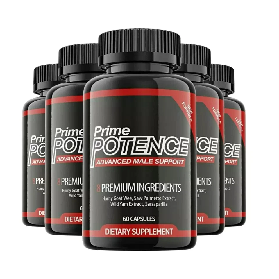 Prime Potence Advanced Male Support Dietary Supplements (300 Capsules) 5-Pack