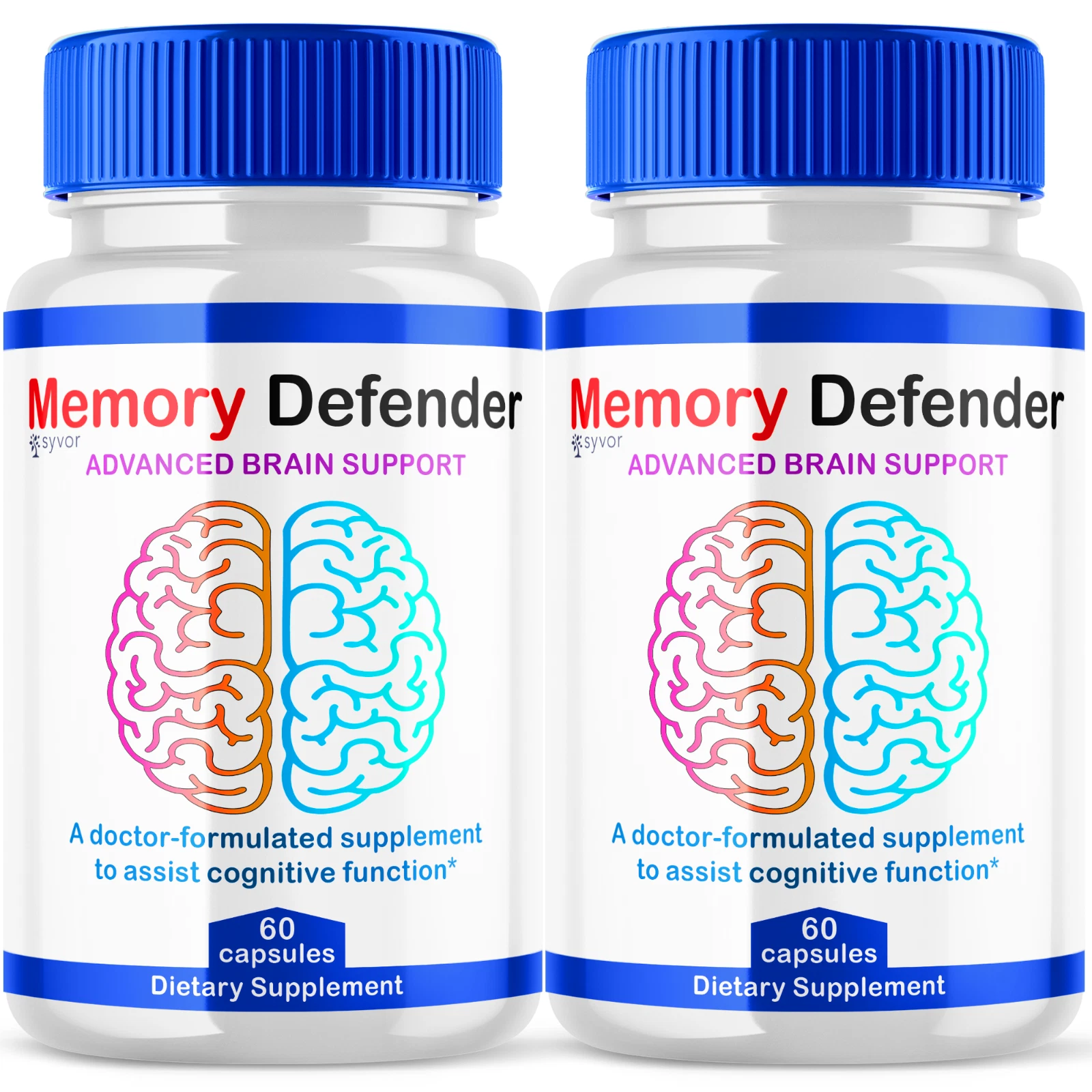 Memory Defender Advanced Memory & Focus Nootropic Brain Supplement 120 Capsules
