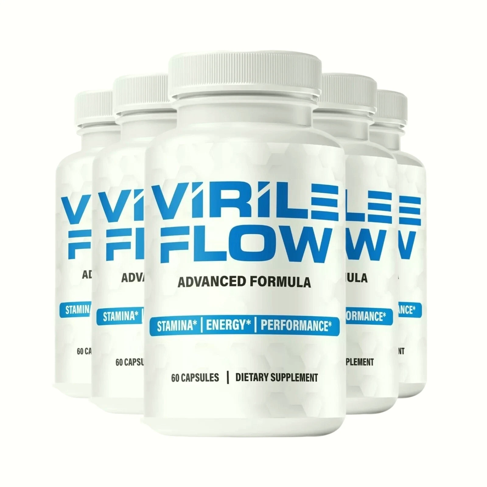 5-Pack Virile Flow for Men Capsules – VirileFlow Advanced Formula - 300 Capsules