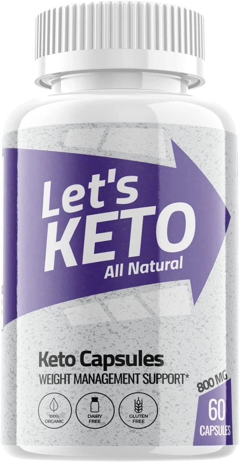 (1 Pack) Let's Keto Capsules - Support Weight Loss, Helps Fat Burn-60 Capsules