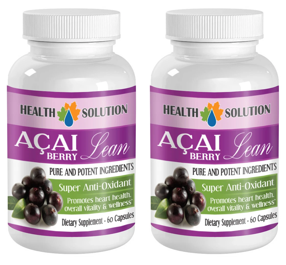 ACAI Powder - Super Anti-Oxidant w/Green Tea Extract (2 Bottles)