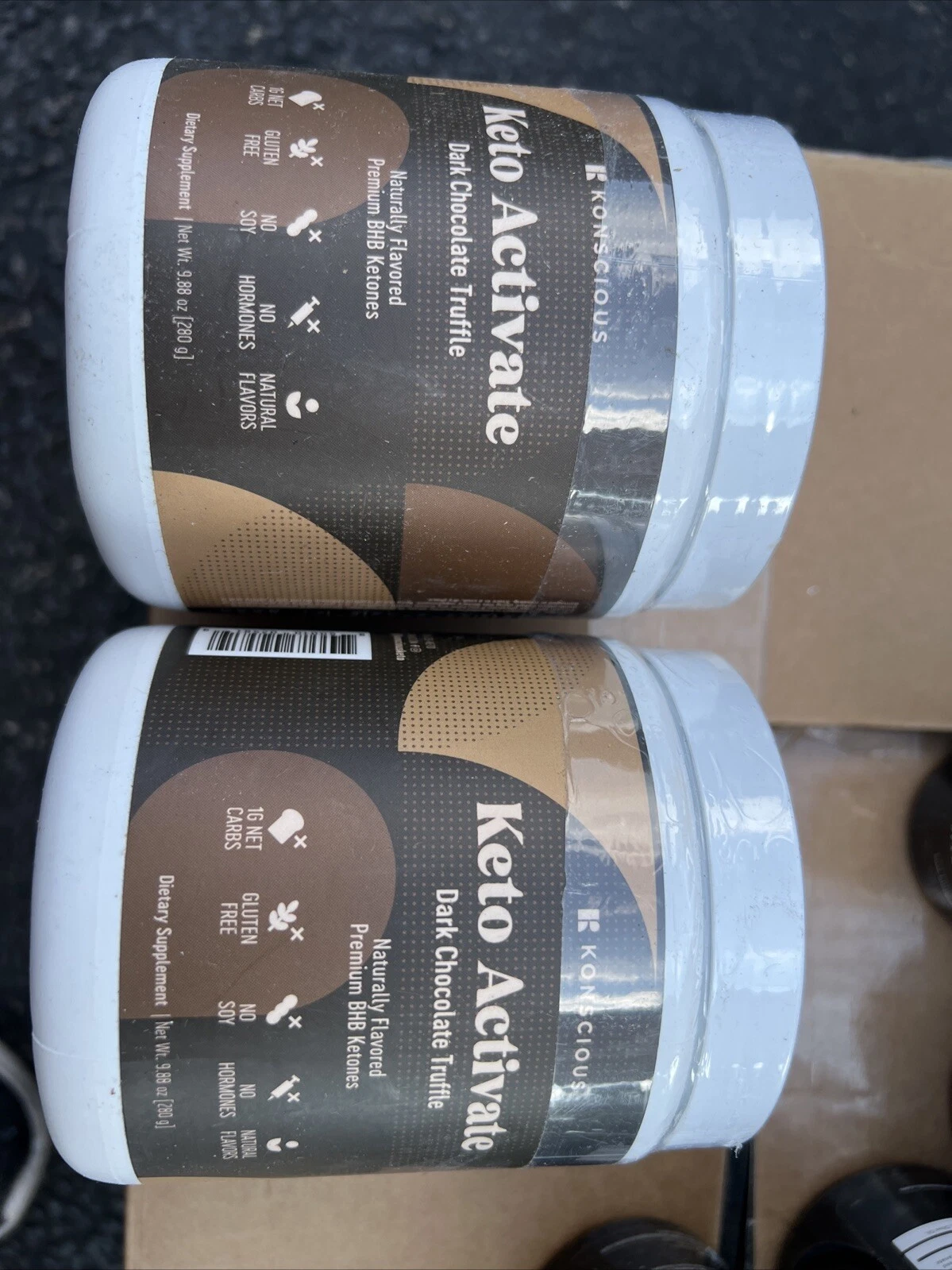 3x Konscious Keto Activate Dark Chocolate Truffle BHB Ketones Sealed Exp 2026