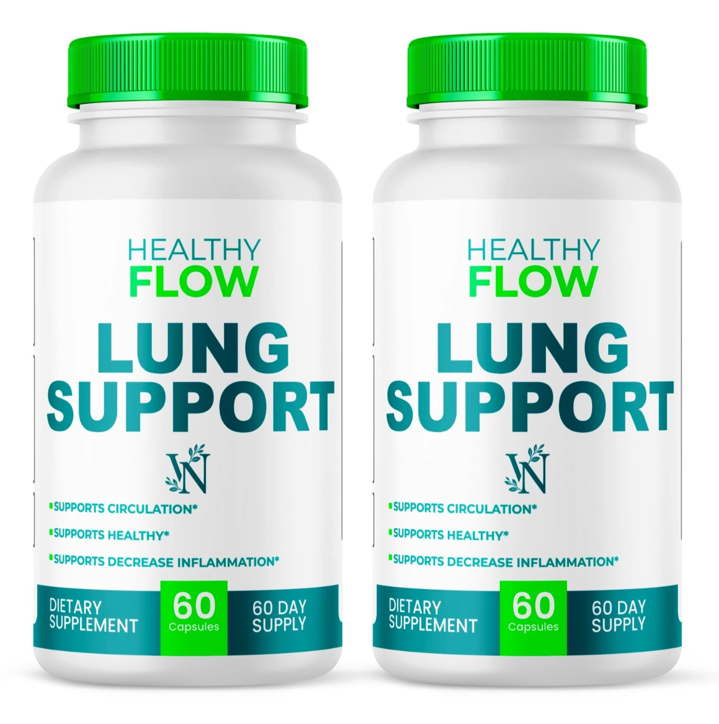 Healthy Flow Lung Support, Lung Support Supplement for Inflammation Copd (2Pack)