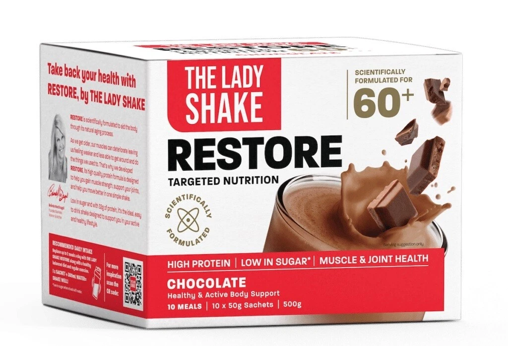 * The Lady Shake Restore Chocolate 50g x 10 Sachets (Total 500g)