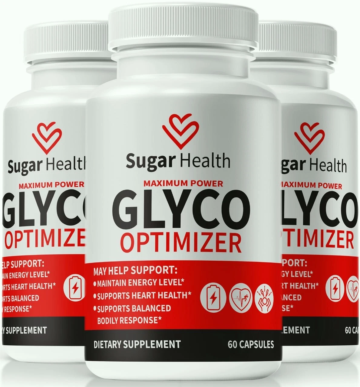 (3 Pack) Sugar Health Glyco Optimizer Supports Blood Pressure & Sugar Levels