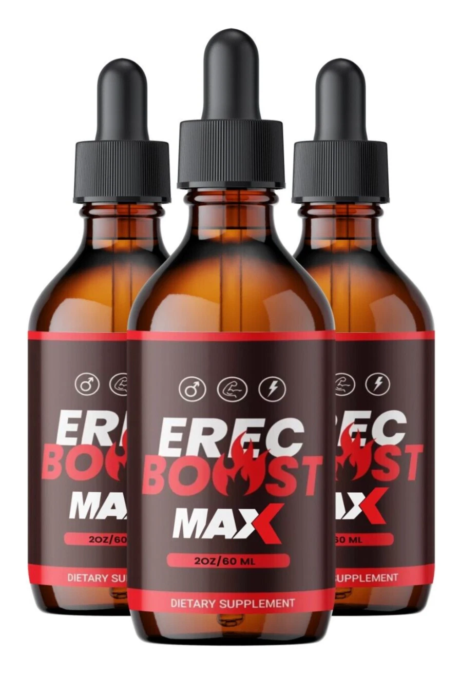 Erec Boost MAX Drops Erec Booster, Erec Boost High Drive (3 Pack)