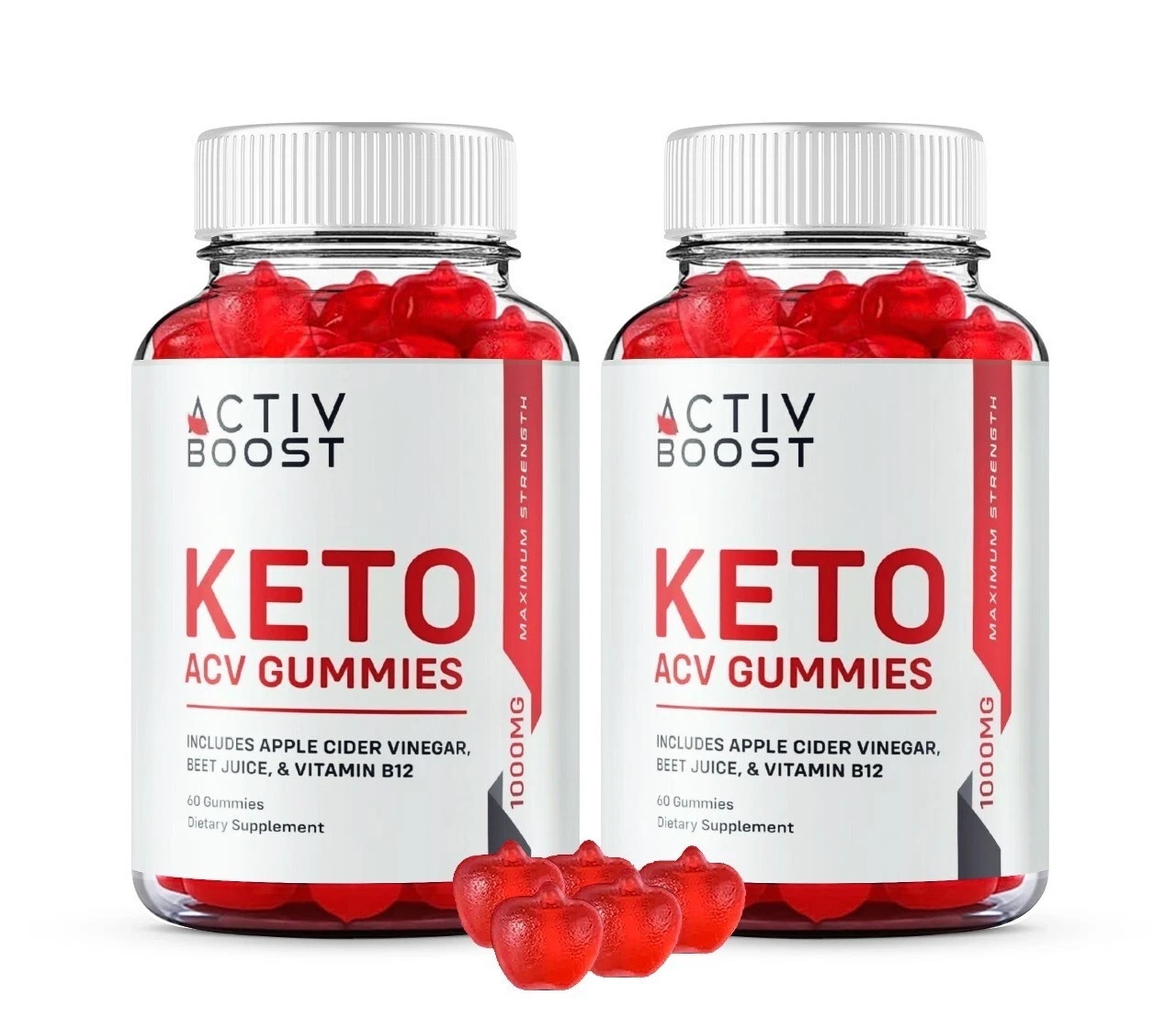 Activ Boost ACV Keto Gummies, Activ Boost Gummies Maximum Strength (2 Pack)