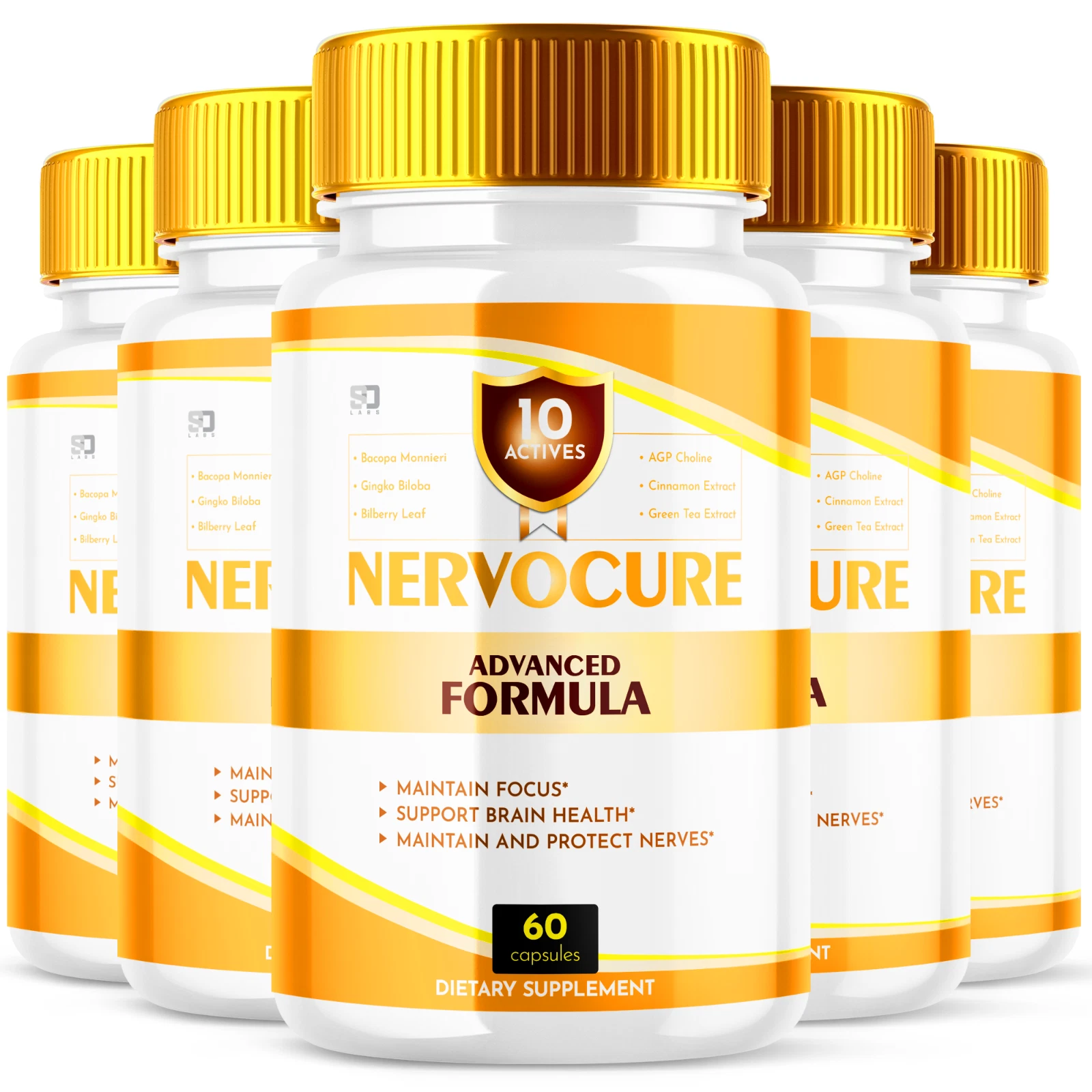 NervoCure Nerve Pills - Help Alleviate Discomfort and Nerve Support (5 Pack)