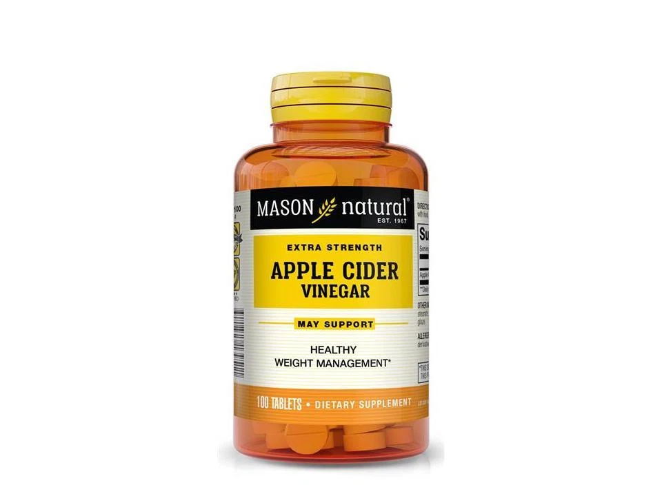 100 TABLETS Apple Cider Vinegar EXTRA STRENGTH 1000mg Weight Loss 500 mg per tab