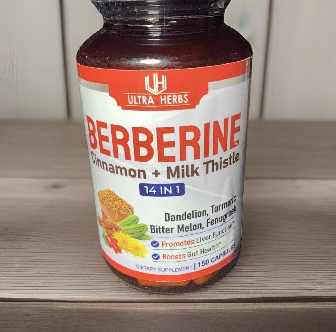 ULTRA HERBS Premium Berberine 12,200MG with Cinnamon, Milk Thistle *USA Made ...